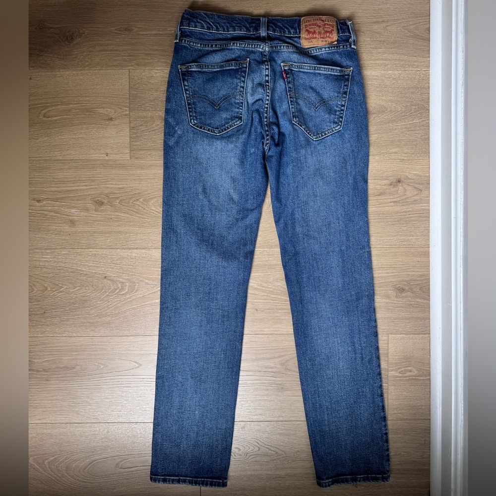 Levi's 514 Men's Straight Blue Jeans W29/L32 - Picture 5 of 9